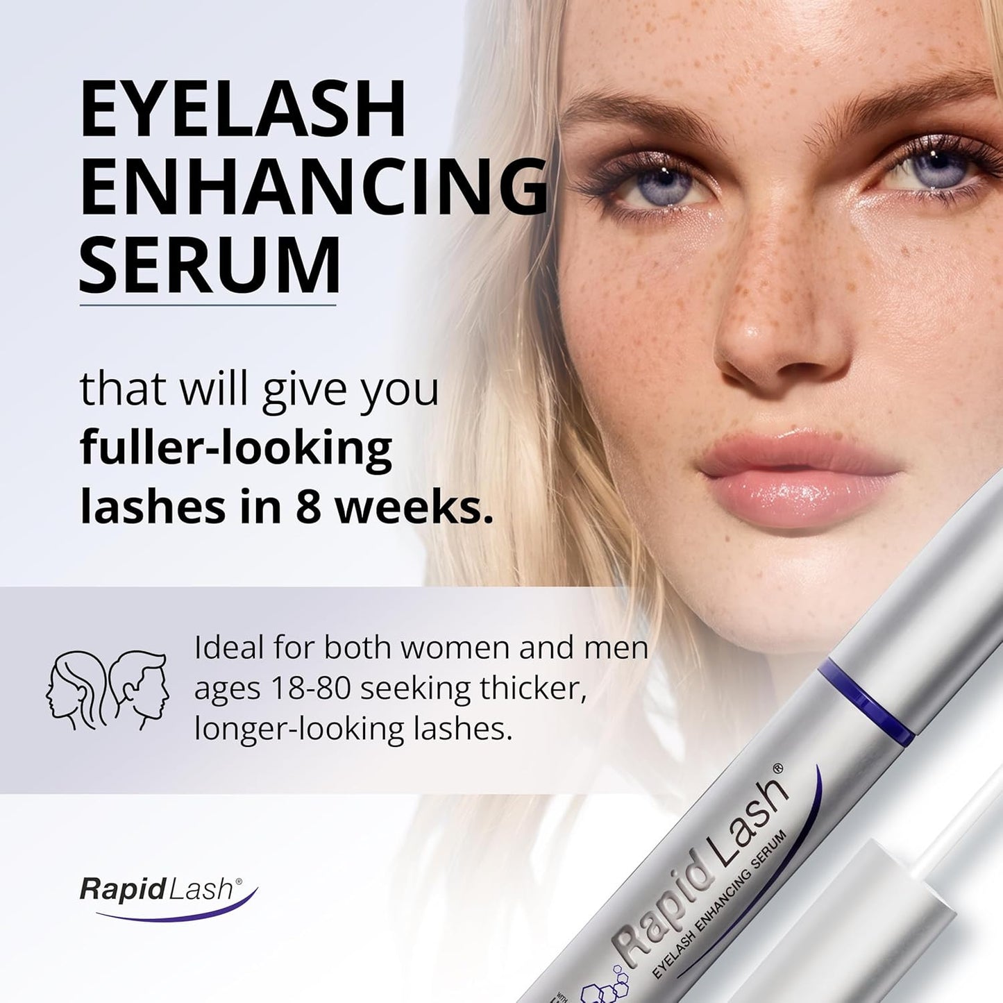 RapidLASH Eyelash Serum with HEXATEIN 1 Complex– Serum Conditioning & Hydrating – Longer-Looking, Fuller – 3 mL